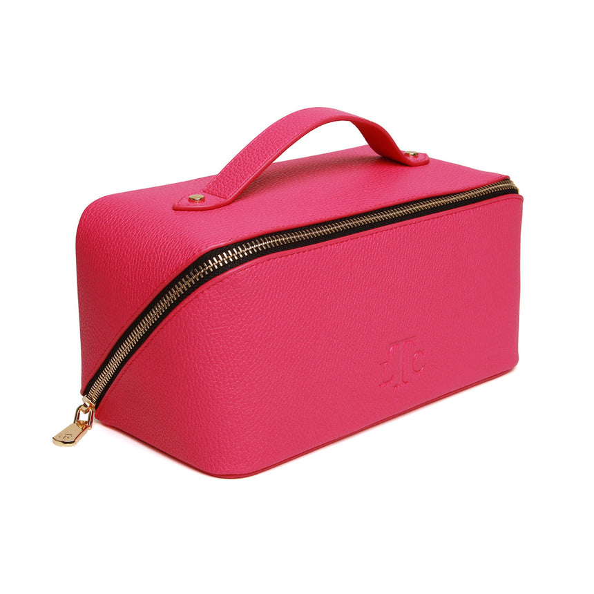 Alice Wheeler Hot Pink & Black Train Case - Medium