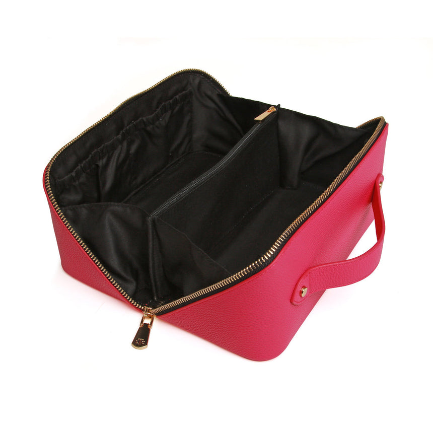 Alice Wheeler Hot Pink & Black Train Case - Medium