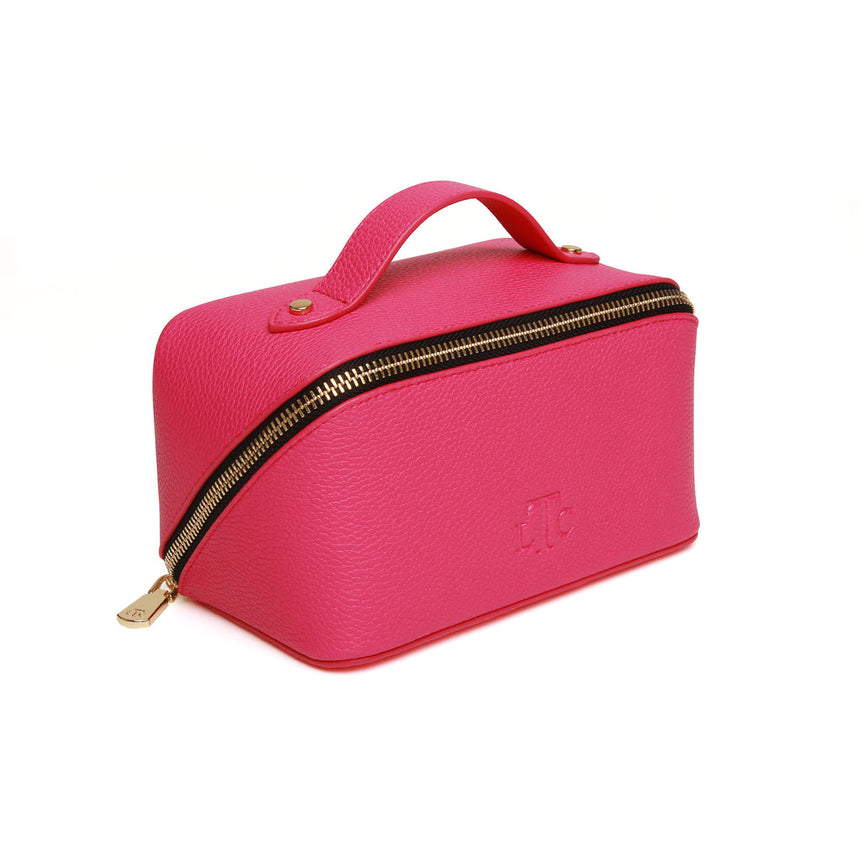 Alice Wheeler Hot Pink & Black Train Case - Mini