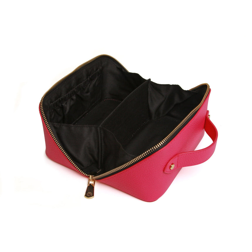 Alice Wheeler Hot Pink & Black Train Case - Mini