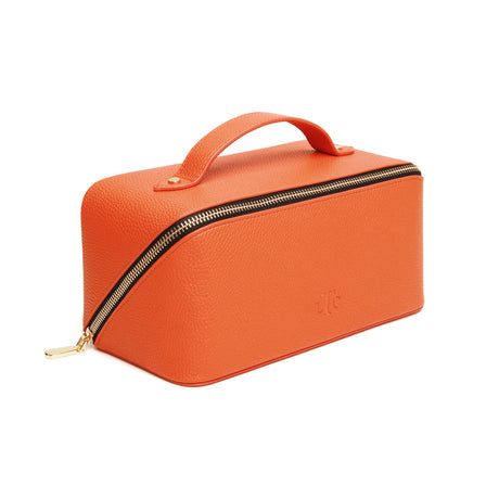 Alice Wheeler Orange & Black Train Case - Medium