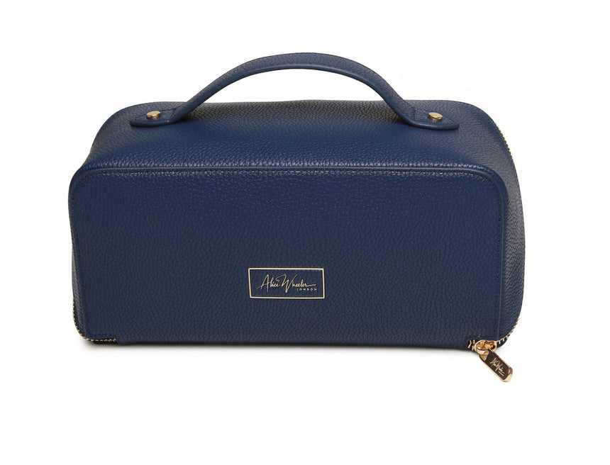 Alice Wheeler Navy Train Case - Medium