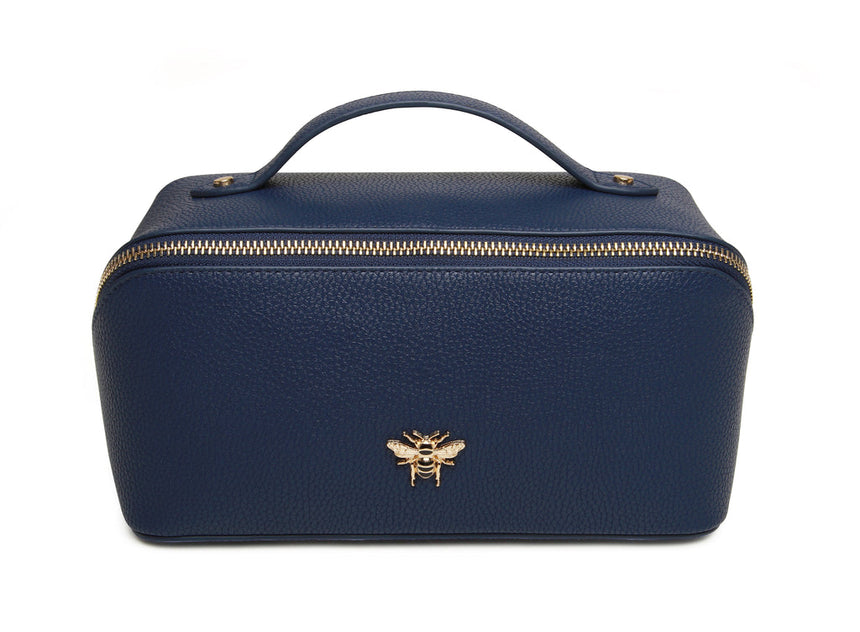 Alice Wheeler Navy Train Case - Medium