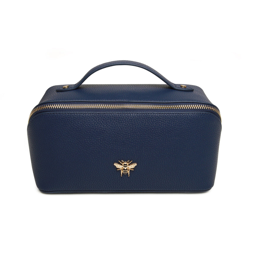 Alice Wheeler Navy Train Case - Mini