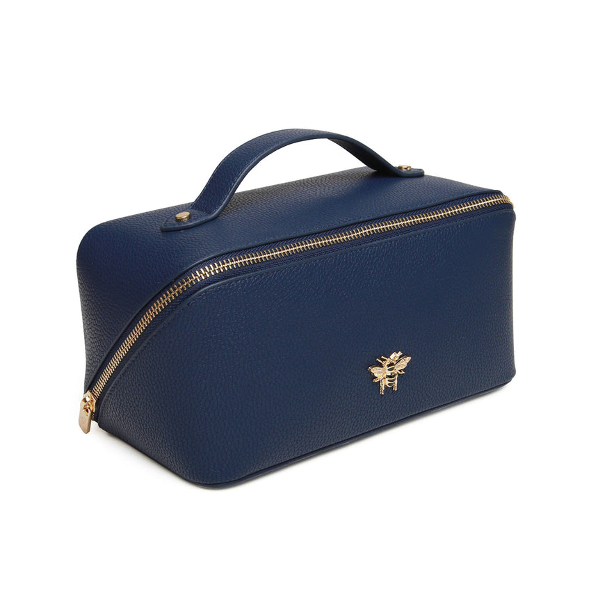 Alice Wheeler Mini Train Case - Navy