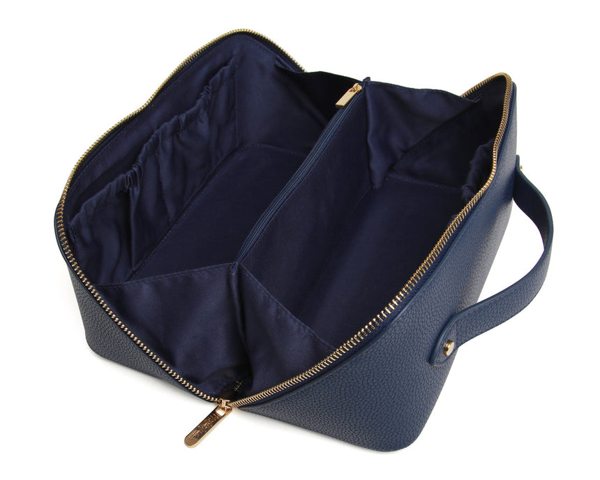 Alice Wheeler Navy Train Case - Medium