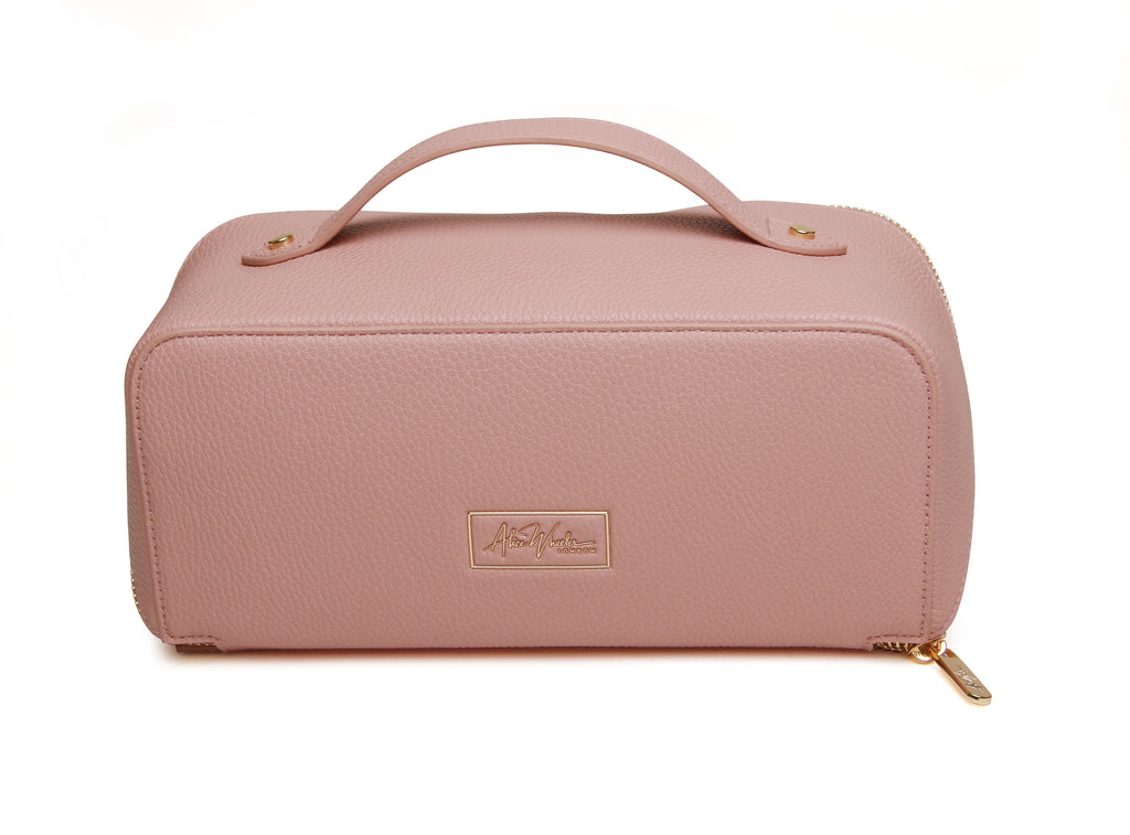 Alice Wheeler Pink Train Case -  Medium