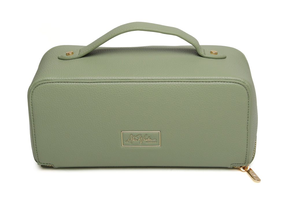 Alice Wheeler Sage Train Case - Medium