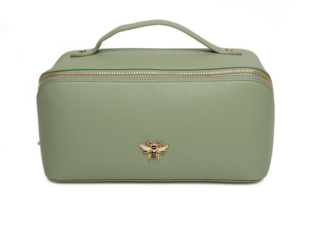 Alice Wheeler Medium Train Case Sage