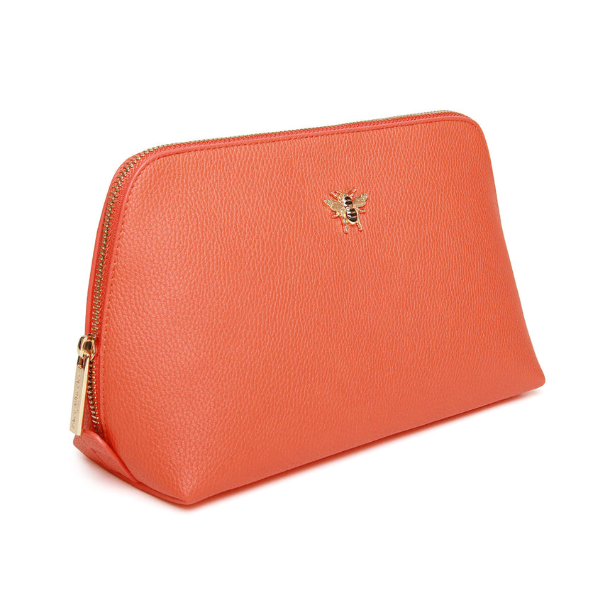 Alice Wheeler Large Makeup Bag Orange