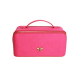 Alice Wheeler Train Case Hot Pink