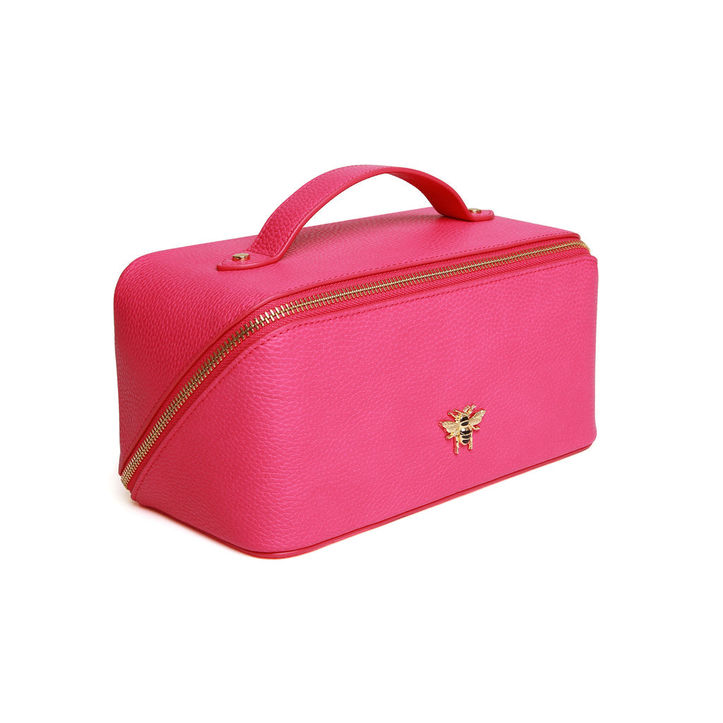 Alice Wheeler Hot Pink Train Case - Medium