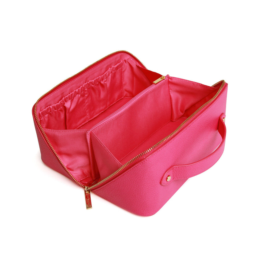 Alice Wheeler Hot Pink Train Case - Medium