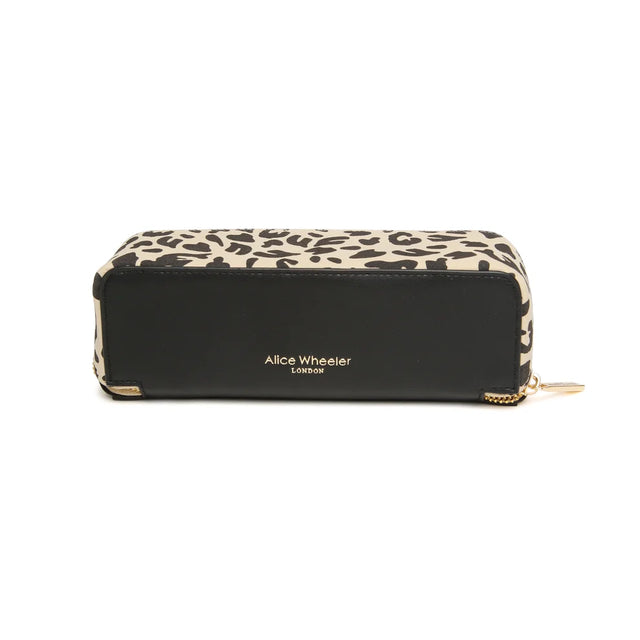 Alice Wheeler Small Train Case - Leopard