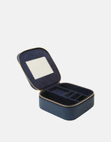 Alice Wheeler Navy Jewellery Box