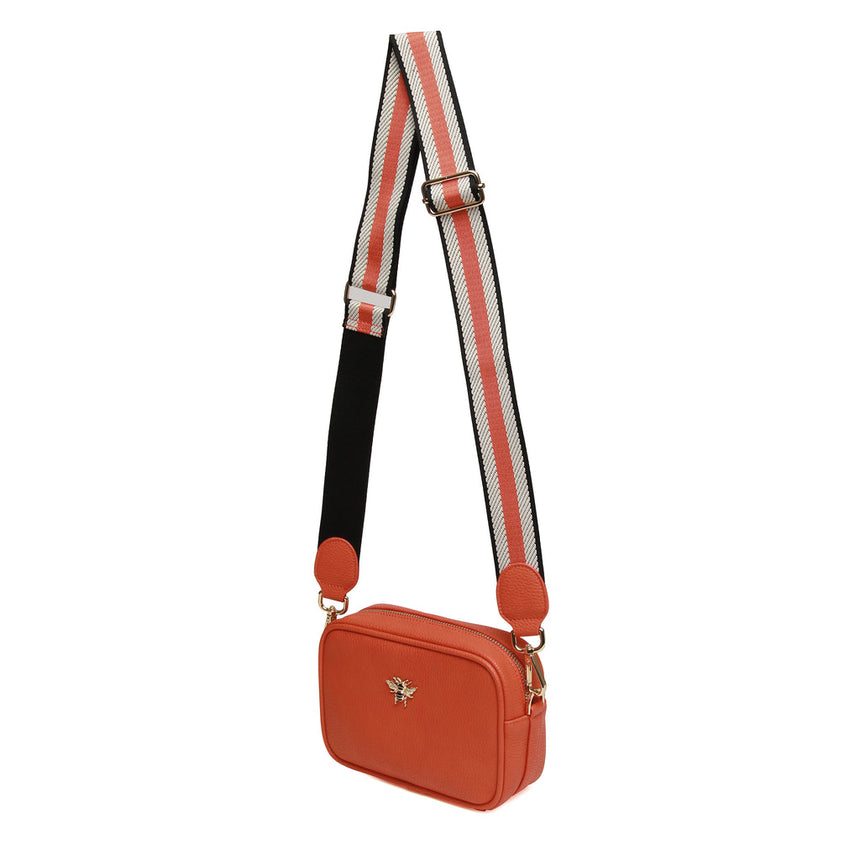 Alice Wheeler Orange Mini Mayfair Crossbody Bag