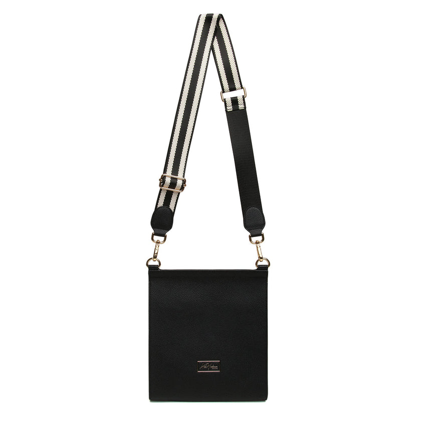 Alice Wheeler Black Bloomsbury Crossbody Bag - Large