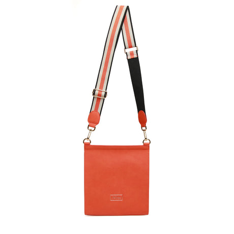 Alice Wheeler Orange Bloomsbury Crossbody Bag - Large