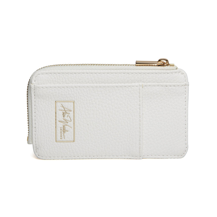 Alice Wheeler White Bath Coin/Card Purse