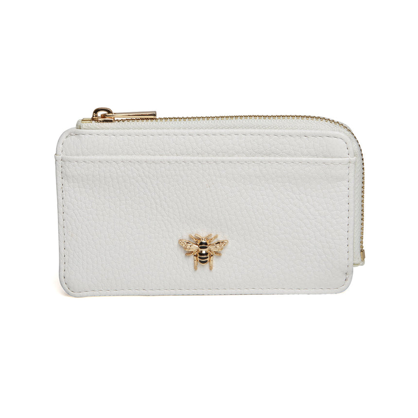 Alice Wheeler Bath Coin/Card Purse - White