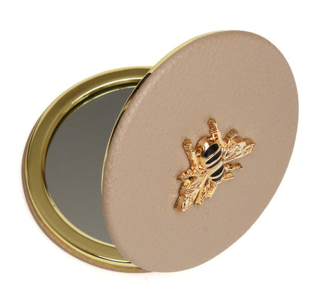 Alice Wheeler Stone Round Compact Mirror