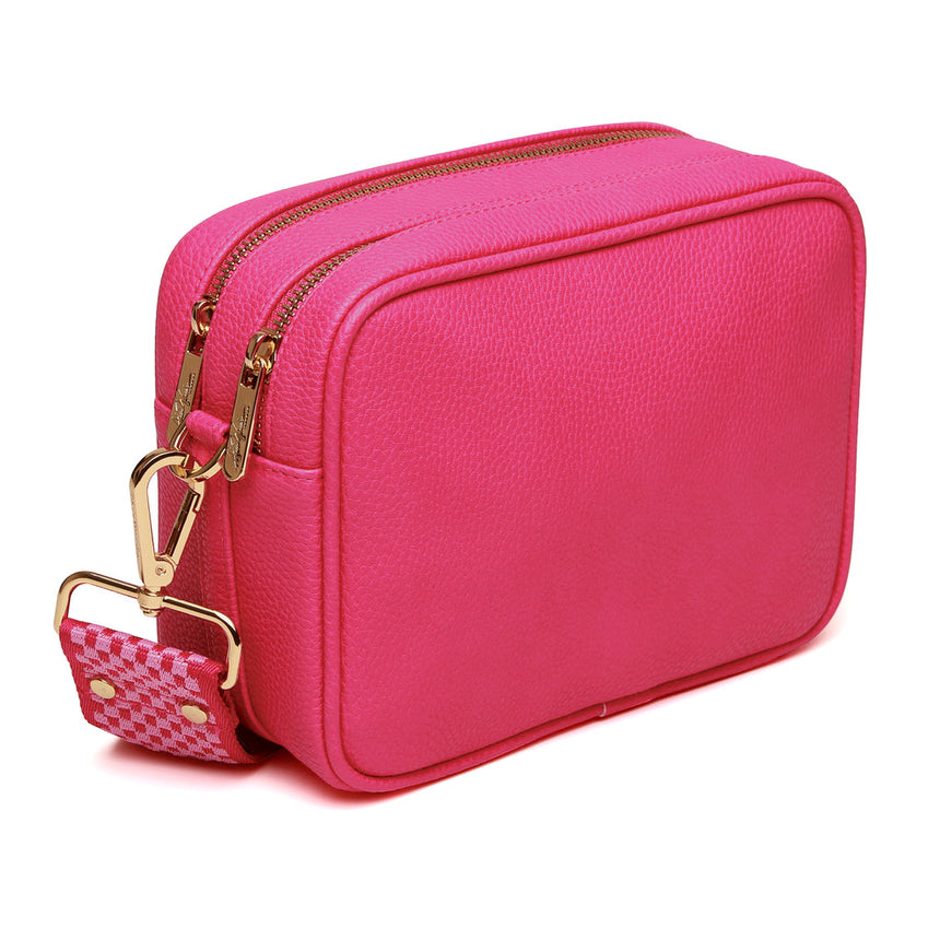 Alice Wheeler Double Zip Cross-Body Bag - Hot Pink