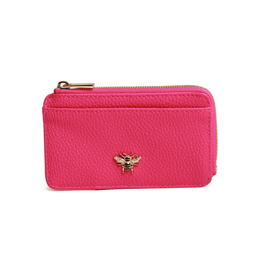 Alice Wheeler Bath Coin/Card Purse - Hot Pink