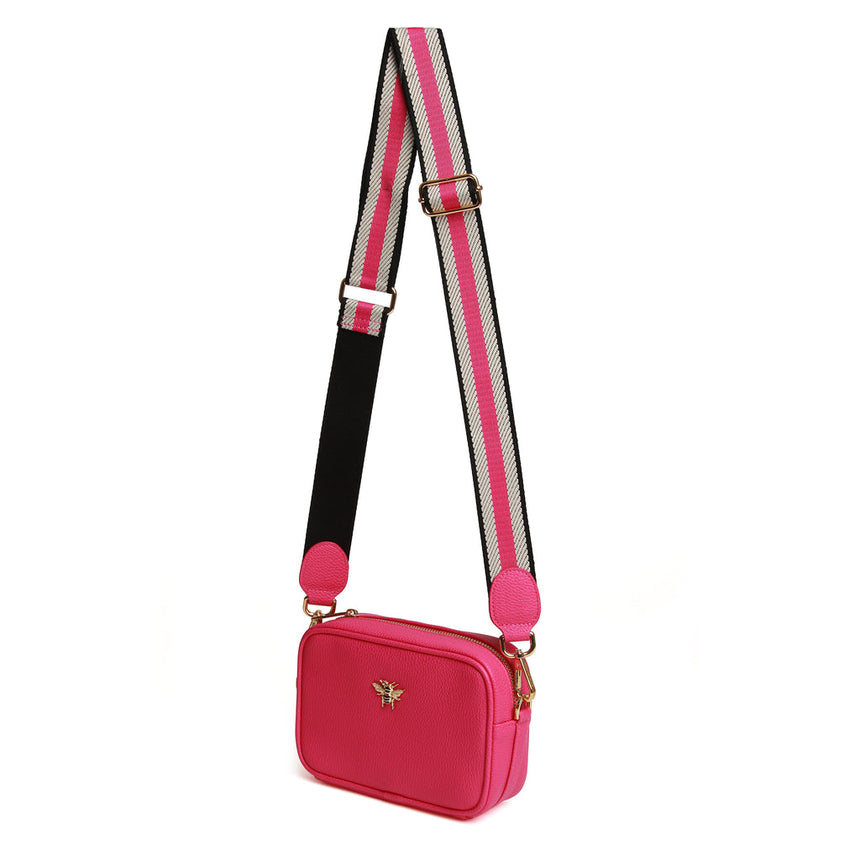 Alice Wheeler Hot Pink Mini Mayfair Crossbody Bag