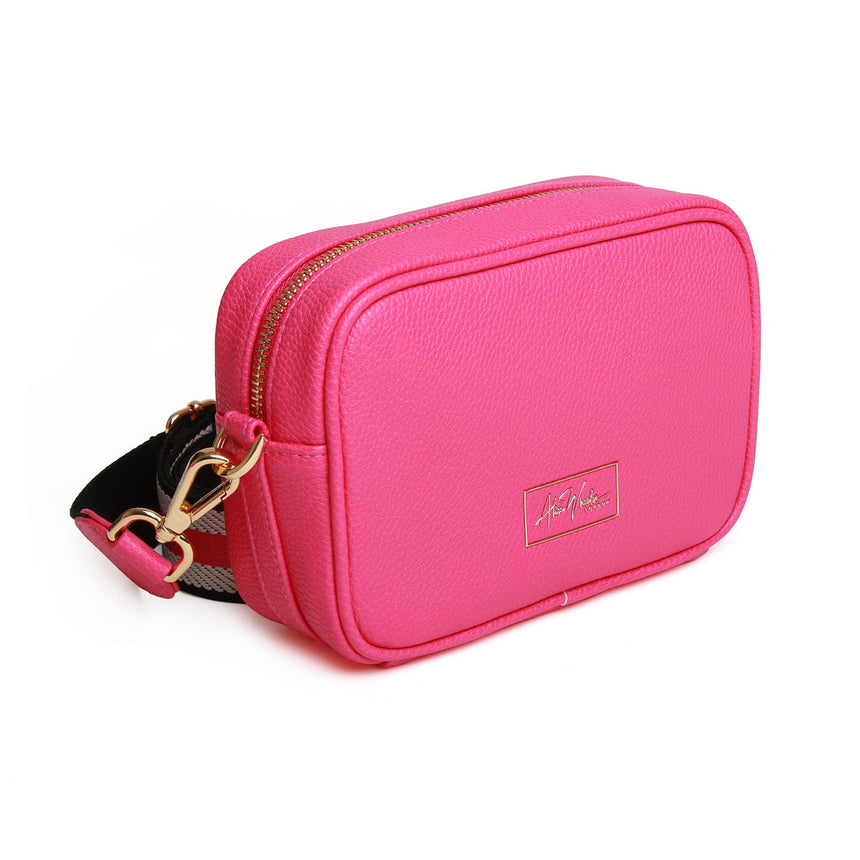 Alice Wheeler Hot Pink Mini Mayfair Crossbody Bag