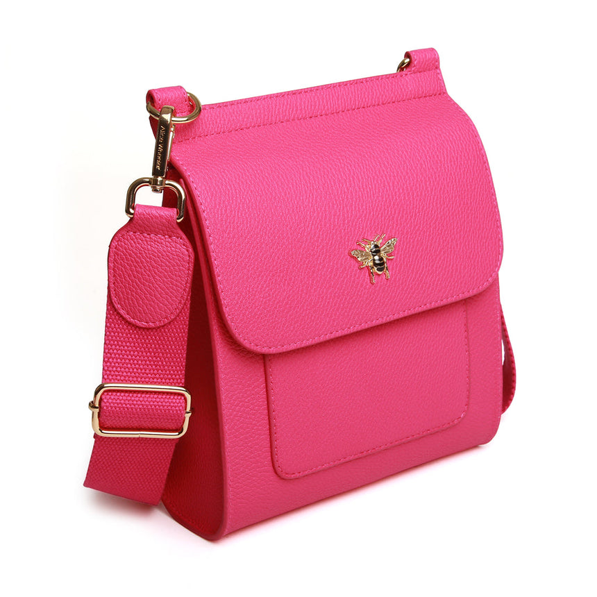 Alice Wheeler Hot Pink Bloomsbury Crossbody Bag