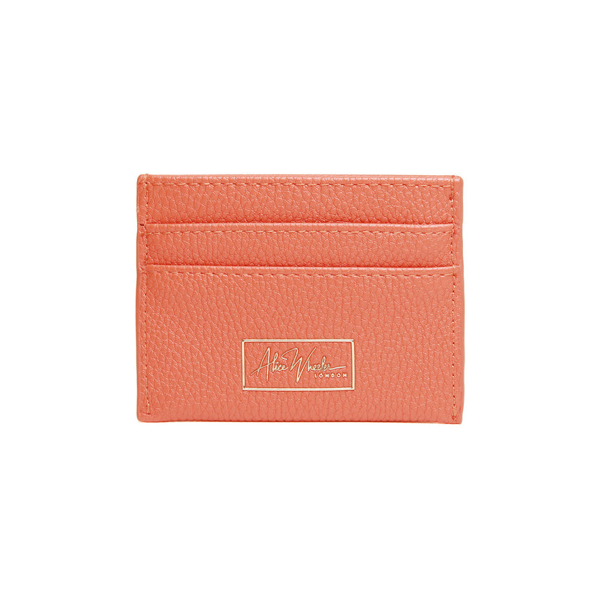 Alice Wheeler Orange Bow Card Holder