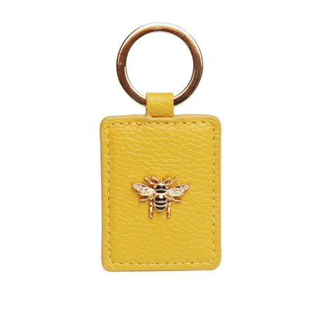 Alice Wheeler Keyring With Bee Mustard