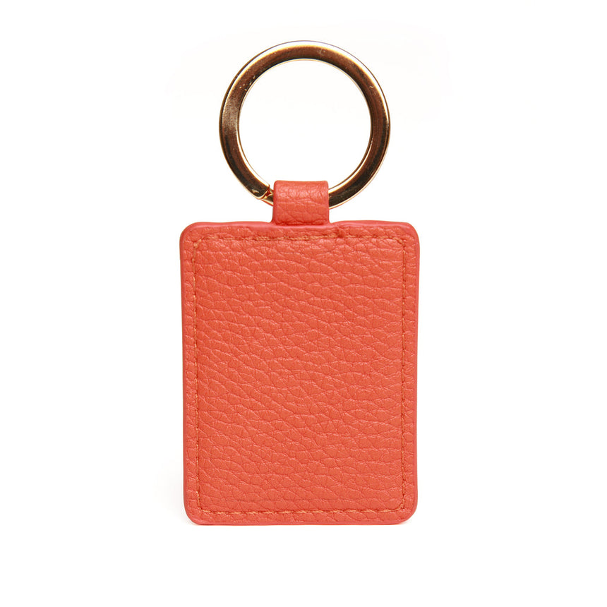 Alice Wheeler Orange Keyring with Bee