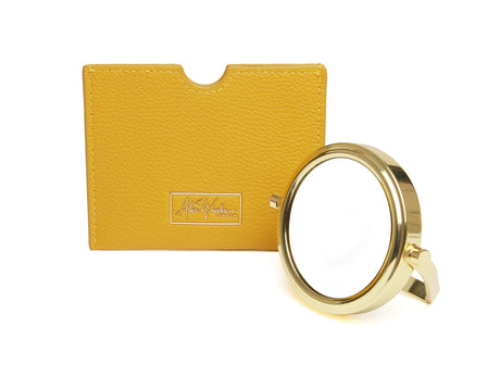 Alice Wheeler Mirror And Pouch Mustard