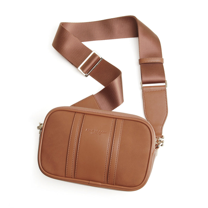 Alice Wheeler Tan Madrid Crossbody Bag