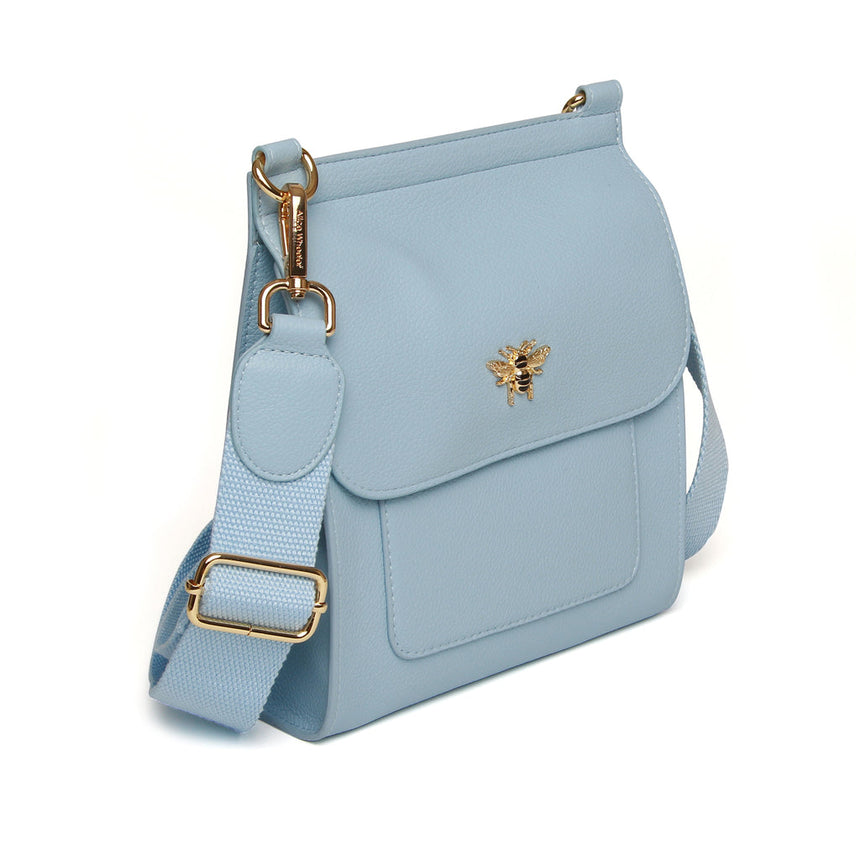 Alice Wheeler Pastel Blue Bloomsbury Crossbody Bag