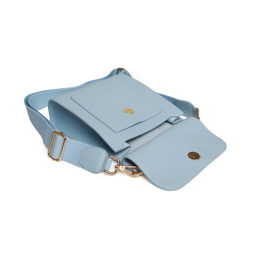 Alice Wheeler Pastel Blue Bloomsbury Crossbody Bag