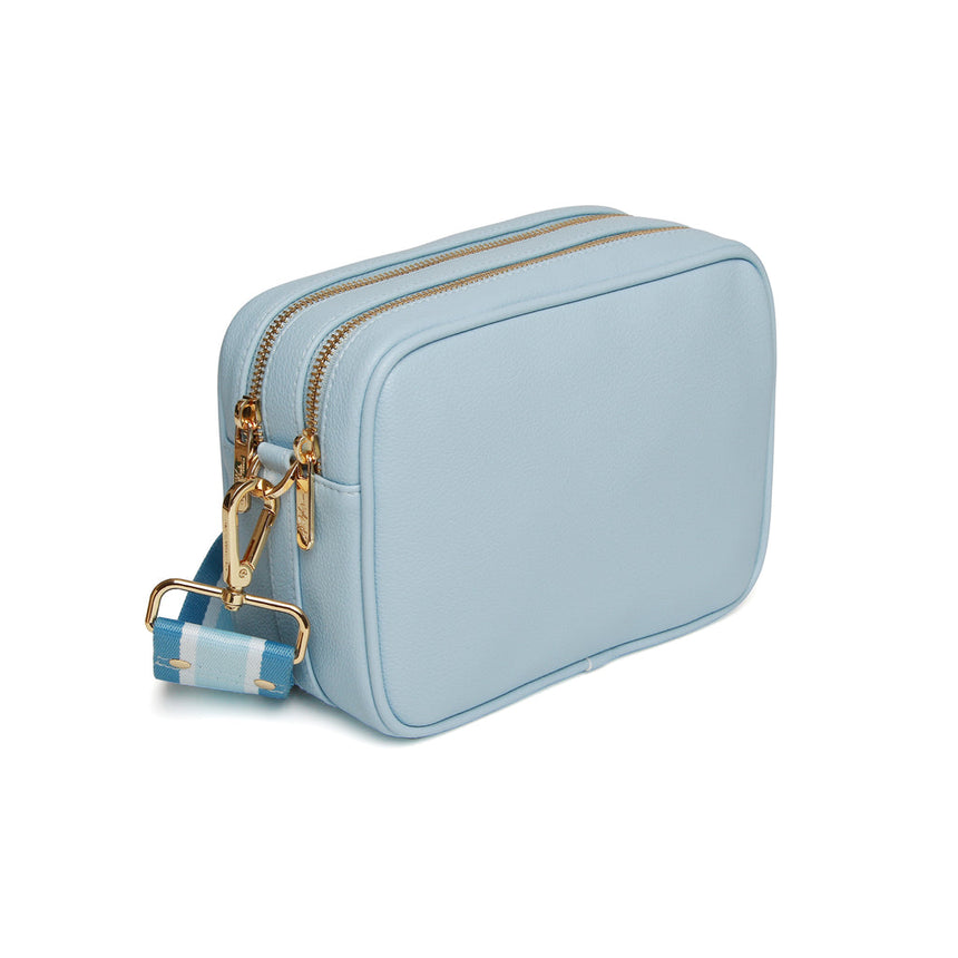 Alice Wheeler Double Zip Cross-Body Bag-Pastel Blu