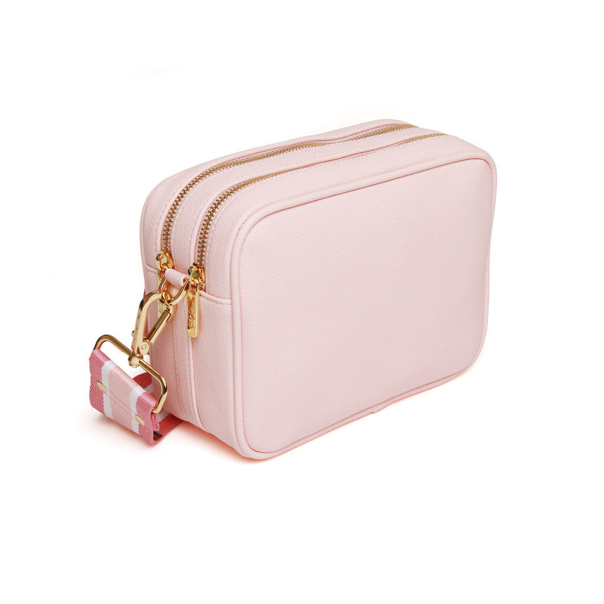 Alice Wheeler Double Zip Cross-Body Bag-Pastel Pin