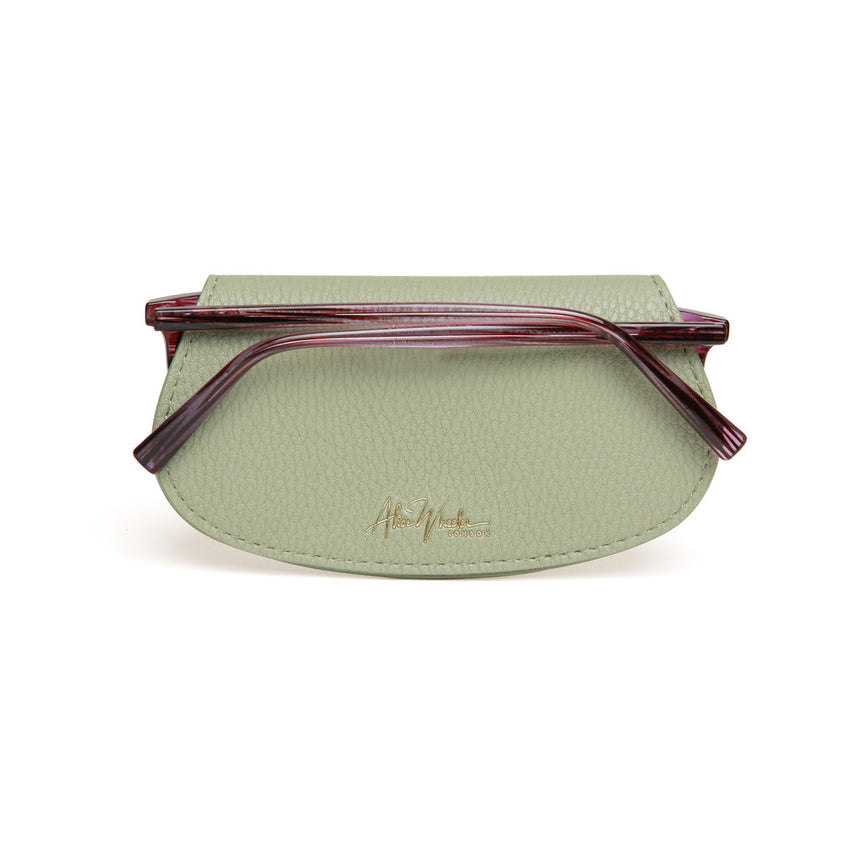 Alice Wheeler Sage Glasses Case