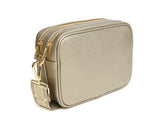 Alice Wheeler Bronze Soho Double Zip Crossbody Bag