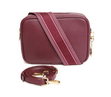 Alice Wheeler Fig Soho Double Zip Crossbody Bag