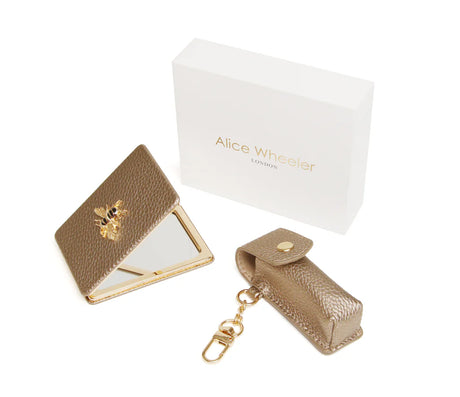 Alice Wheeler Bronze Rectangular Compact & Lipstick