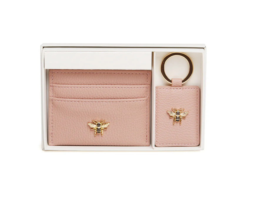 Alice Wheeler Pink Bow Card Holder & Keyring Set