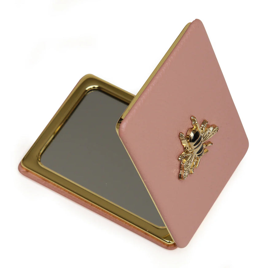 Alice Wheeler Pink Rectangular Compact Mirror