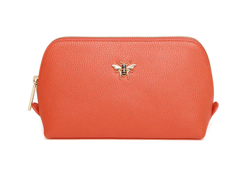 Alice Wheeler Orange Makeup Bag - Small