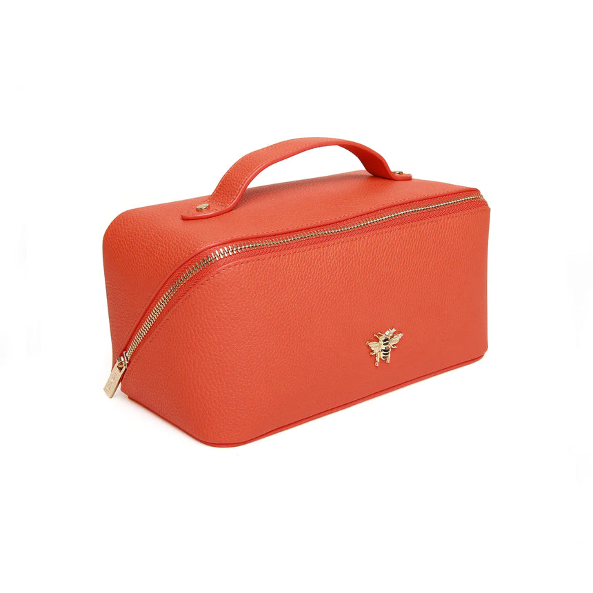 Alice Wheeler Orange Train Case - Mini