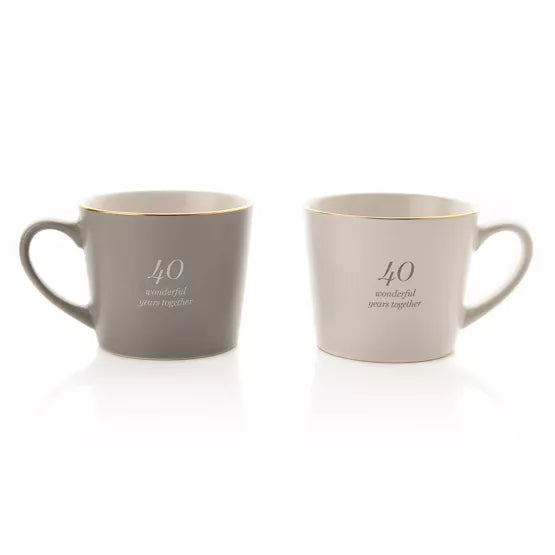 40th Anniversary Mugs