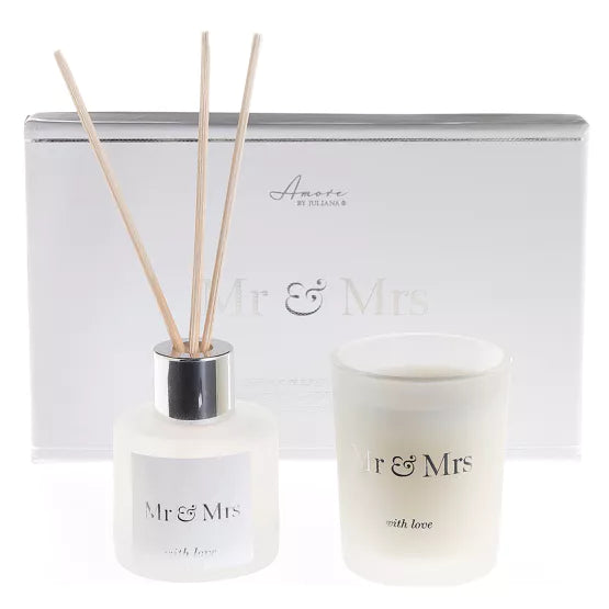 Mr & Mrs Candle and Diffuser Set