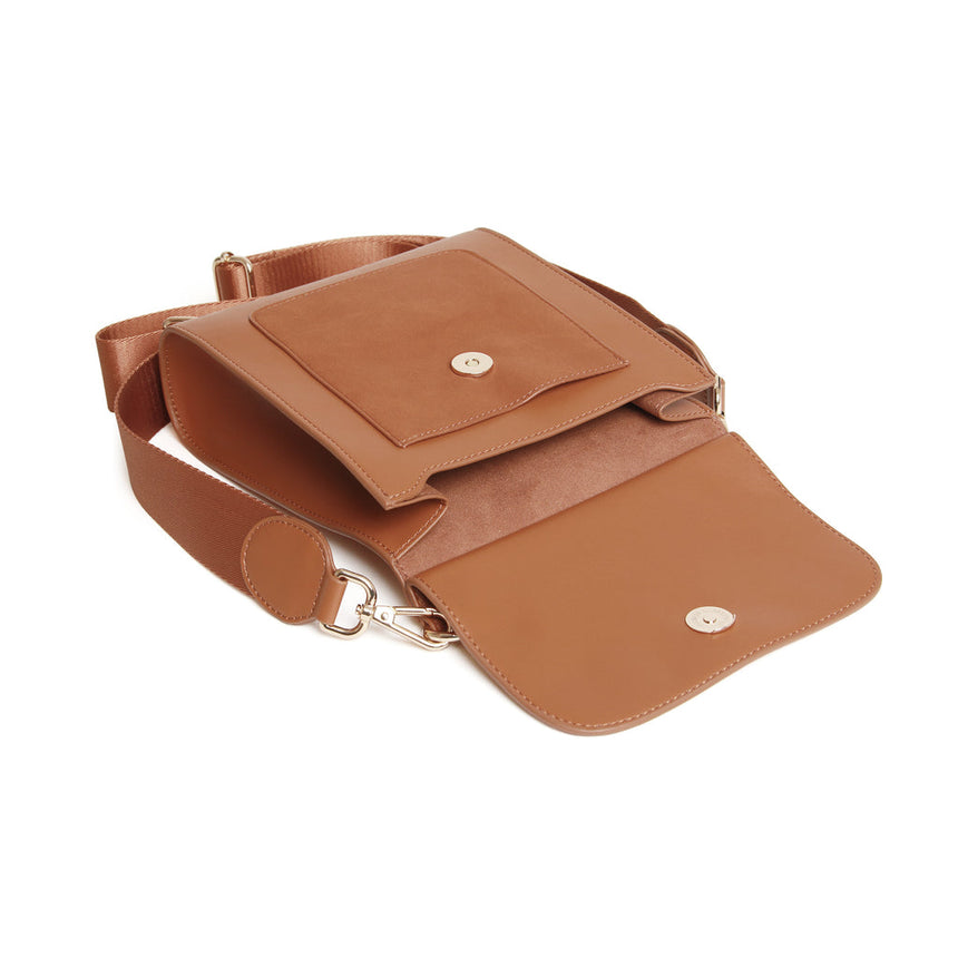 Alice Wheeler Tan Seville Crossbody Bag